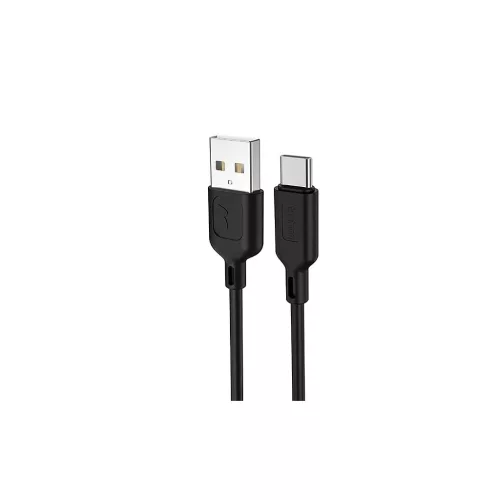 T-PHOX Fast Type-C kábel 2.4A 1.2M fekete