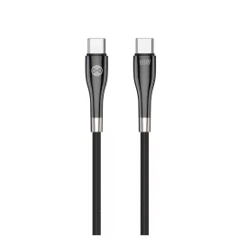 Forever Sleek kábel USB-C–USB-C 2,0 m 60W fekete