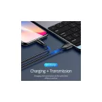 USAMS U18 Lightning 2A gyorstöltő kábel 1 m SJ266USB01 (US-SJ266) fekete