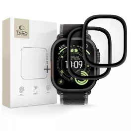   Edzett üveg TECH-PROTECT Glass Ring 2-PACK Apple Watch Ultra 1/2/3 (49 MM) készülékhez fekete