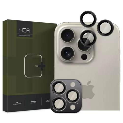 Kameravédő HOFI CAMRING PRO+ iPhone 16 Pro / 16 Pro Max / 17 Pro / Max készülékhez fekete