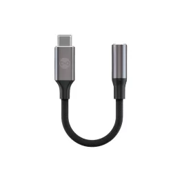Forever audioadapter jack 3,5 mm–USB-C AJC-01, fekete