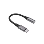 Forever audioadapter jack 3,5 mm–USB-C AJC-01, fekete