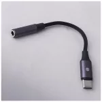 Forever audioadapter jack 3,5 mm–USB-C AJC-01, fekete