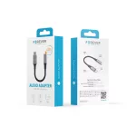 Forever audioadapter jack 3,5 mm–USB-C AJC-01, fekete