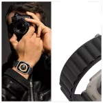TECH-PROTECT NYLON PRO Apple Watch tok 8/9/10/11/SE/ULTRA készülékhez (44/45/46/49 mm) tengerészkék / szürke
