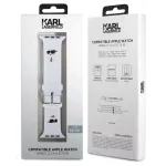 Karl Lagerfeld óraszíj fehér KLAWMSLKCNH Apple Watch 38mm / 40mm / 41mm / 42mm (S10) készülékhez