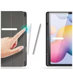 DUX DUCIS DOMO hajtogatható tok ceruzatartóval Samsung Tab S6 Lite készülékhez (P610/P613/P615/P619) fekete