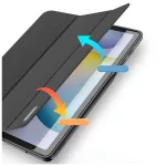 DUX DUCIS DOMO hajtogatható tok ceruzatartóval Samsung Tab S6 Lite készülékhez (P610/P613/P615/P619) fekete