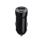 Maxlife MXCC-04 PD QC autós töltő 1× USB-C, 1× USB, 20W fekete + USB-C–USB-C kábel 60W