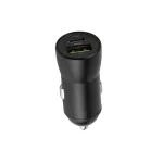 Maxlife MXCC-04 PD QC autós töltő 1× USB-C, 1× USB, 20W fekete + USB-C–USB-C kábel 60W