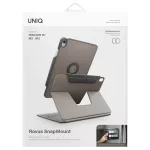 Tok UNIQ Rovus Snapmount Magnetic 360 Rotating Detachable iPad Air 13" M2/M3 (2024/2025) készülékhez szürke