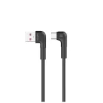Maxlife MXUC-09 derékszögű USB–USB-C kábel 2,0 m 3A fekete