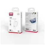 XO CE02D hálózati töltő QC 3.0 18W 1x USB fehér