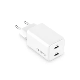 Forever TC-08-45CC GaN PD töltő 2x USB-C 45W fehér