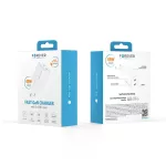 Forever TC-08-45CC GaN PD töltő 2x USB-C 45W fehér