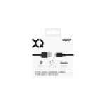Xqisit kábel Charge & Sync USB A - USB C 3.0m fekete 31298