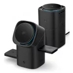 SPIGEN ESSENTIAL EF223MS 3IN1 QI2 ROTARY MAGNETIC MAGSAFE vezeték nélküli töltő fekete