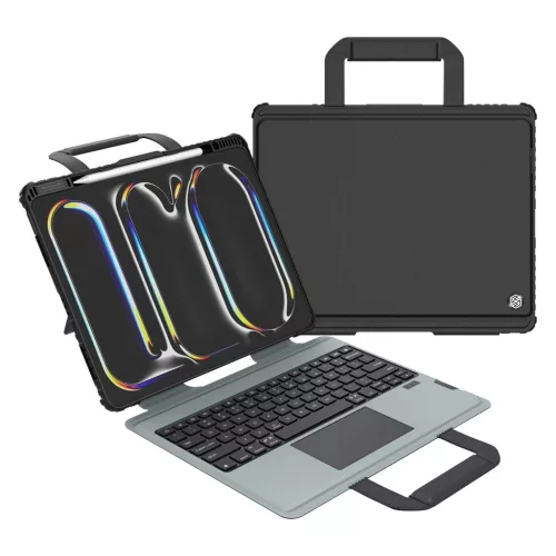 Nillkin Bumper GO billentyűzetes tok (Backlit Version) iPad Pro 13 2024 készülékhez fekete