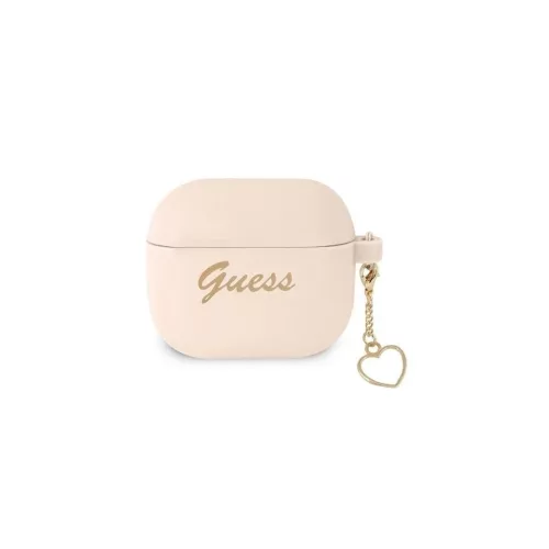 CG MOBILE GUESS CHARMS HEART szilikon tok (telefondísz) RÓZSASZÍN Apple AirPods 3 (GUA3LSCHSP)