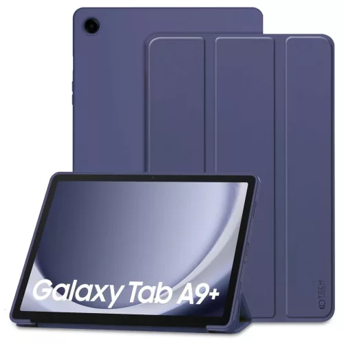TECH-PROTECT SMARTCASE tok, GALAXY TAB A9+ PLUS 11.0 készülékhez, X210 / X215 / X216, tengerészkék
