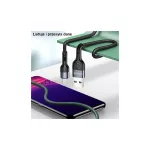 USAMS Braided U55 2A microUSB kábel 1m SJ450USB02 (US-SJ450) zöld