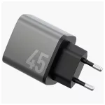 Fali töltő Energea Ampcharge GaN45 2xUSB-C PD/PPS/QC3.0 45W szürke