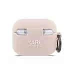 Karl Lagerfeld 3D Logo NFT Choupette Head szilikon tok for AirPods Pro 3 készülékhez rózsaszín