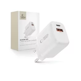   TECH-PROTECT NCA45W-GAN 2-PORT hálózati töltő PD 45W / QC3.0 fehér