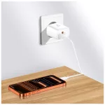 TECH-PROTECT NCA45W-GAN 2-PORT hálózati töltő PD 45W / QC3.0 fehér