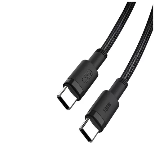 XO kábel NB-Q199 PD USB-C - USB-C 1,5m 100W Fekete