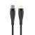 Maxlife MXUC-08 USB-C - Lightning kábel 1,0 m 27W fekete nylon