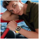 Tech-Protect ICONBAND PRO / ÓCEÁN óraszíj sárga Apple Watch 42mm (S1-S3) / 44mm / 45mm / 46mm / 49mm készülékhez