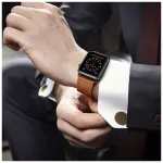 TECH-PROTECT LEATHERFIT Apple Watch 8/9/10/11/SE/ULTRA készülékhez tok (44/45/46/49 mm) barna