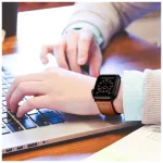 TECH-PROTECT LEATHERFIT Apple Watch 8/9/10/11/SE/ULTRA készülékhez tok (44/45/46/49 mm) barna