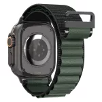 SPIGEN WBF1 BAND Apple Watch szíj 8/9/10/11/SE/ULTRA készülékhez (44/45/46/49 mm) fekete/zöld