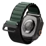 SPIGEN WBF1 BAND Apple Watch szíj 8/9/10/11/SE/ULTRA készülékhez (44/45/46/49 mm) fekete/zöld