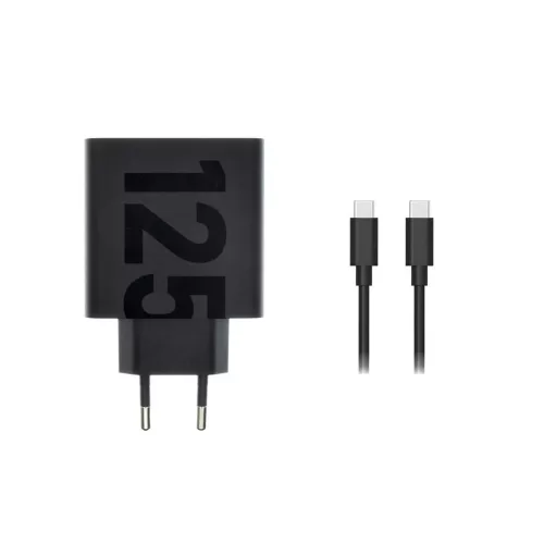 MC-1252 Motorola TurboPower USB-C 125W utazó töltő + USB-C/USB-C adatkábel fekete