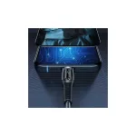 USAMS fonott kábel USB-C to Lightning Smart Power-off 20W PD 1.2m fekete SJ518USB01 (US)