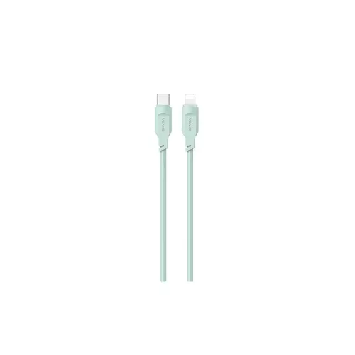 USAMS kábel USB-C to Lightning 20W 1.2m PD Fast Charging Lithe Series zöld SJ566USB04 (US-SJ566)