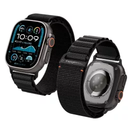   SPIGEN WBF1 szíj Apple Watch 8 / 9 / 10 / 11 / SE / ULTRA készülékhez (44 / 45 / 46 / 49 MM) fekete