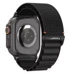SPIGEN WBF1 szíj Apple Watch 8 / 9 / 10 / 11 / SE / ULTRA készülékhez (44 / 45 / 46 / 49 MM) fekete