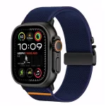 Tech-Protect NYLON CLASP óraszíj sötétkék, Apple Watch 42mm (S1-S3) / 44mm / 45mm / 46mm / 49mm készülékhez