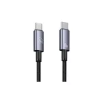 USAMS kábel USB-C to USB-C 60W 1.2m Fast Charging steel/tarnish SJ661USB01 (US-SJ661)