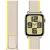 OBAL:ME textil szíj Apple Watch 42-49mm M-L készülékhez bézs/sárga
