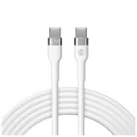 Forever Flexible kábel USB-C–USB-C 1,0 m 60W fehér