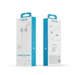 Forever Flexible kábel USB-C–USB-C 1,0 m 60W fehér