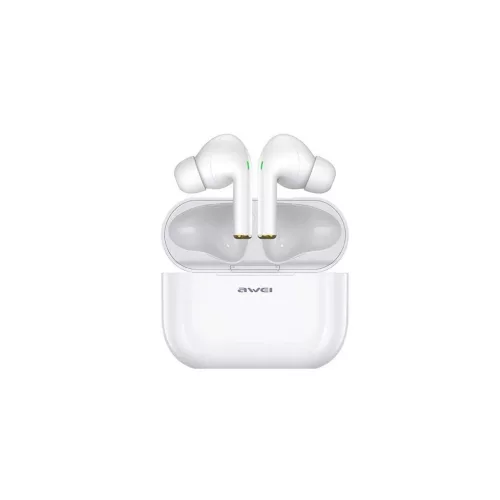 Awei T29 bluetooth fülhallgató SZTEREO (v5.0, TWS, aktív zajszűrő, vízálló + töltőtok) FEHÉR (T29_W)