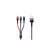 USAMS kábel pleciony U26 3w1 0.35m 2A Fast Charge (lightning/microUSB/USB-C) SJ410USB01 (US-SJ410)