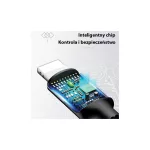 USAMS kábel pleciony U26 3w1 0.35m 2A Fast Charge (lightning/microUSB/USB-C) SJ410USB01 (US-SJ410)